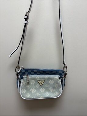 Guess Vintage Arie Crossbody Bag Set Of 2 Denim NWOT